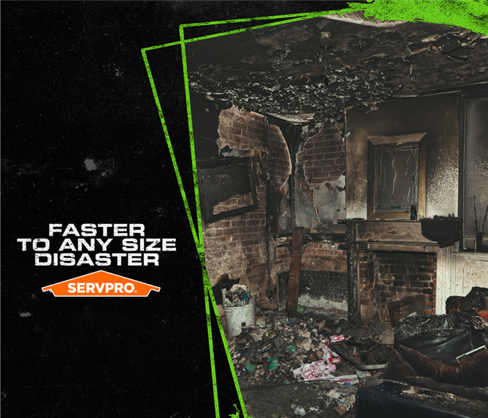 faster to any size disaster servpro poster